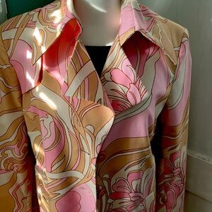 Margret m  floral trench coat